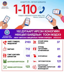 Хоногийн нөхцөл байдлын тоон мэдээ